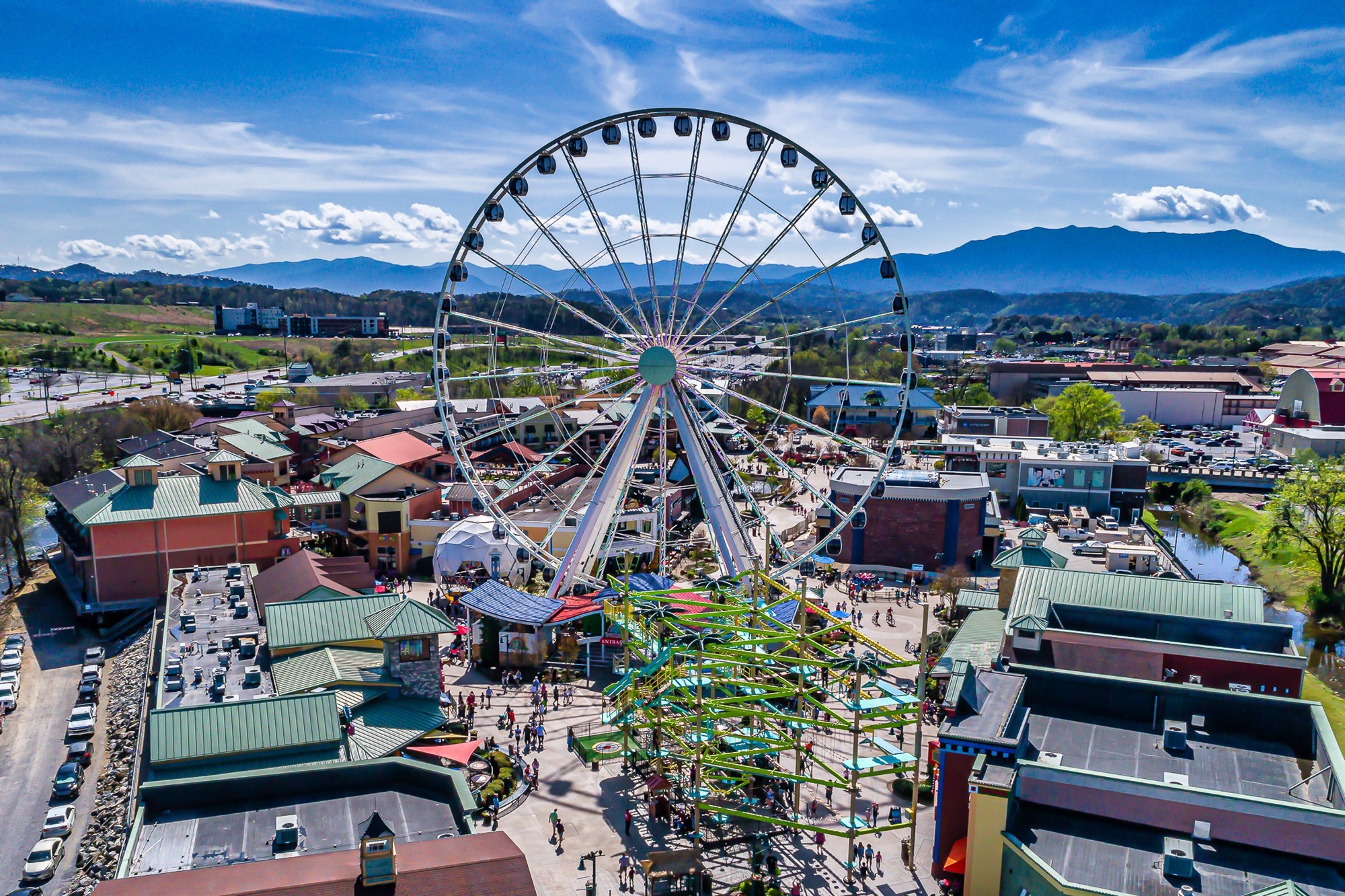 The Island in Pigeon Forge, with its Ferris wheel and shops